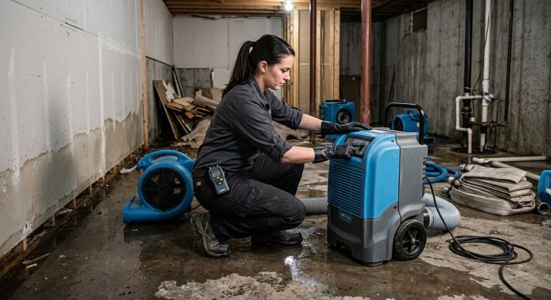 Water Damage Restoration project example